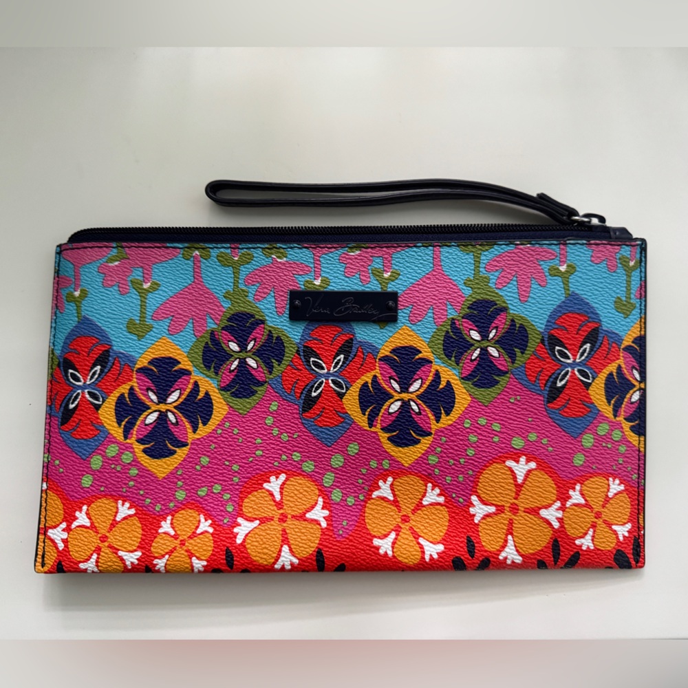 Vera Bradley Rio Stripe Slim Wristlet